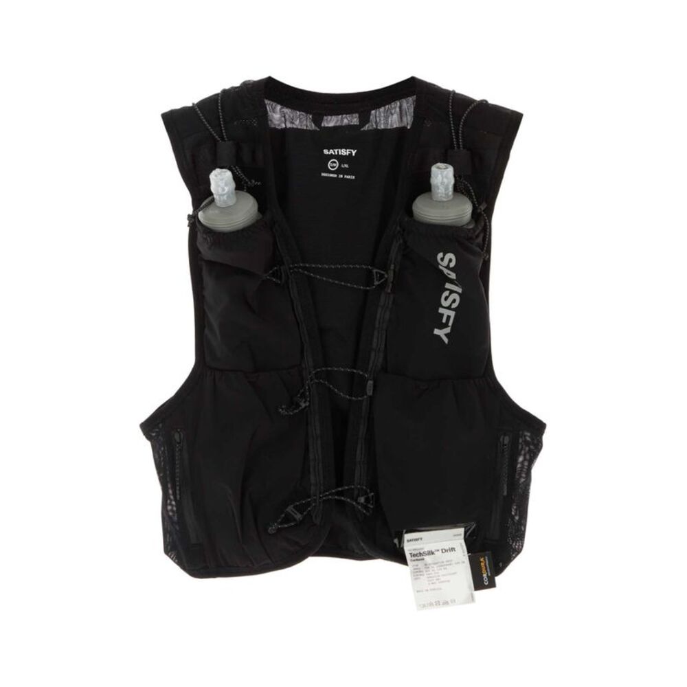 Satisfy Men Black Stretch Nylon Vest